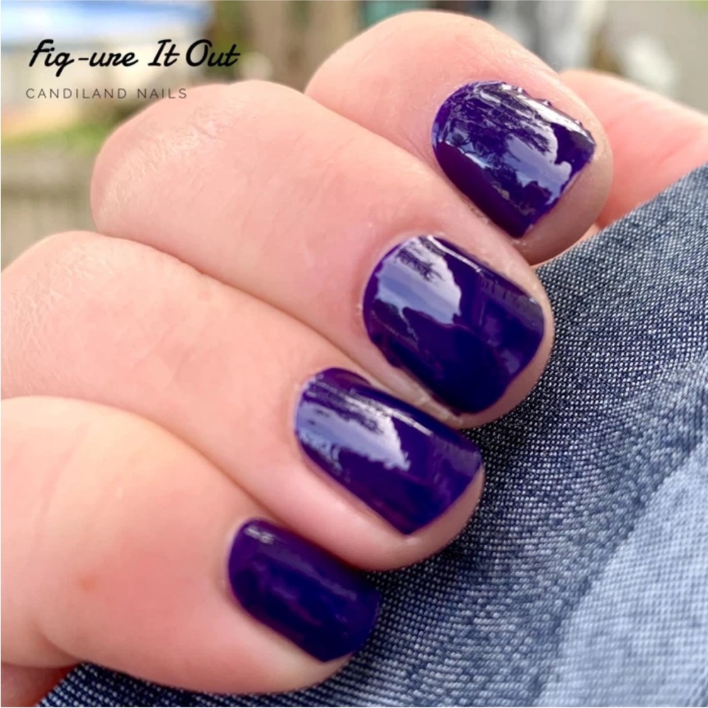 *Retired* Color Street: Fig-ure It Out | Deep Purple Solid Fall Jewel Winter - Picture 8 of 13